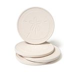 CoasterStone Absorbent Sand Dollar Drink Coasters 4.25" Width