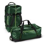 Eagle Creek Migrate Wheeled Travel Bag - Featuring Durable, Water Resistant, 100% Recycled Materials, Wide Mouth and Packable Backpack Straps, Green, 110L, 110 litres