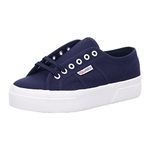 Superga Unisex 2740 Platform Oxford Flat, Navy Favorio, 5 UK