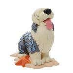 Enesco Disney Traditions Collection by Jim Shore The Little Mermaid Max The Dog Miniature Figurine- Resin Hand Crafted Painted Collectible Disney Mini Figurines Decorative Home Decor Statue, 3.5 Inch