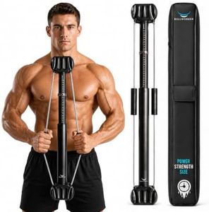 Bullworker Bow Classic 36" Isometric Exercise Equipment, Portable Strength Training at Home Gym Equipment for Back, Shoulder, Chest, Biceps, Abs, Arm, Ab Workout, All in One Exerciser for Men & Women