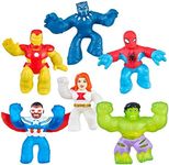 Heroes of Goo Jit Zu Marvel Hero Mega 6 Pack - 6 Exclusive Marvel Heroes 4.5'' Tall Action Figures in The one Pack, Multicolored (41469)