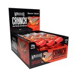 Warrior Crunch - High Protein Bars - 20g Protein Each Bar - Low Carb, Low Sugar Snack - 12 Pack x 64g (Peanut Butter Cup)