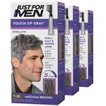 Just For Men Touch Of Gray Medium Brown-Gray 1 Application (Pack of 3)