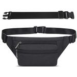 Bumbags Waist Fanny Pack Fashion Bum Bag with 30cm Extended Belt and Headphone Jack for Dog Walking Climbing Hiking Travel Cycling Girls Ladies Men Women