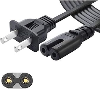 Chanzon UL Listed 10ft AC Power Cord for Samsung TV PS4 LG TCL Toshiba Hisense Cannon Pixma HP Dell Epson Printer Sony Playstation PS5 PS2 PS3 PS2 Xbox One Universal Replacement Cable 2 Prong 7A