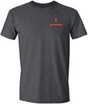 Browning Men's T-Shirt, Hunting & Outdoors Short Sleeve Graphic Tees, Half Realtree Edge Buckmark (Dark Heather)