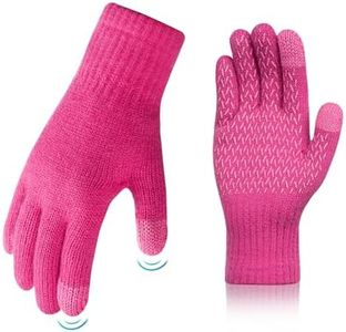 MAGISDU Kids Gloves Winter Alpaca Wool Warm Knit Gloves Touchscreen Stretchy Thermal for Boys Girls Children Toddler Youth