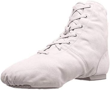 SANSHA Soho Lace-Up Jazz Shoe,White,6 M US Women's