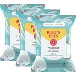 Burts Bees Micellar Makeup Removing Towelettes with Coconut & Lotus Water, 90 Count (Package May Vary)