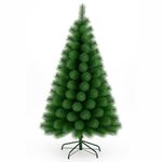 Rozi Decoration Pine Xmas Tree 6 Feet for Christmas Decoration Items, Merry Christmas Decoration Tree Pine Theme, Christmas Tree with Metal Stand for Xmas Dcor Pack of 1 Pcs