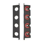 Berkley Twist Lock Utility 4 Rod Rack 4 Rod Rack, Storage Rack, Rod Management,Unisex, Black/Red