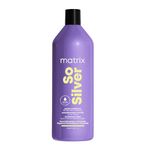 Matrix Purple Pigmented Conditioner, So Silver, Deep Conditioning and Toning, Repairs Dull, Blonde & Silver Hair, For Color Treated Hair, For Dry, Damaged Hair, 1l