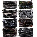 Outdoor Multifunctional Sports Headbands Magic Bandanas Seamless Scarf Headscarves(A37-W(8PCS))