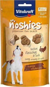Vitakraft Noshies, friandises pour chiens, snack au dinde, friandises d’entraînement, sans sucre ajouté (1x 90g)