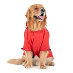 Heads Up For Tails Dog Magical Mist Raincoat For Pets (4Xl, Coral), Pack Of 1