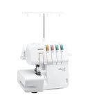 Brother Overlock 1034DX Sewing Machine, 3 or 4 thread overlock, shaver, free arm and simplified threading White