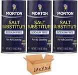 Morton Salt Substitute, 3.12 oz, (3 Pack), by Litezout and packed in Litezout box