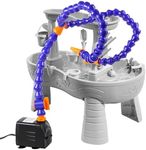 Edycur Water Table Pump, Water Pump for Kids Water Table, Summer Outdoor Splash Table Toys for Kids Ages 3+ Years Old, Water Table Accessories, Medium, Blue