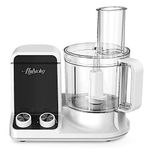 NutriChef Food Processor, Electric Vegetable Chopper, Vegetable Cutter, Blender & Food Processor, Ultra Quiet Powerful Motor, Multipurpose Food Chopper, 12 C. Capacity, Includes 6 Blades & 2 L Bowl