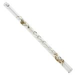 Hall Crystal Flutes Hall Crystal Flute 11709 - Inline Glass Flute in G - White Dragon