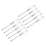 uxcell Mini Slotted Screwdriver, 3.0mm Flat Head with Clear Handle for Small Appliances, 10 Pcs