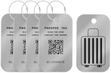 Smart Luggage Tag, QR Code Retrieve 4 Pack Luggage Tags for Suitcases, Information Self Modifiable, Waterproof Easy Identify Personalized Cruise Tag Hide Information Durable Backpack Bag Tags