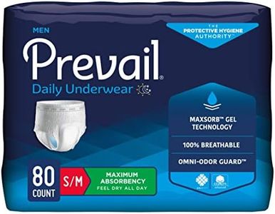 Prevail Maximum Absorbency Incontinence Underwear for Men, Large/Extra Large, 16-Count (Pack of 4)