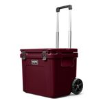 YETI Roadie 60 Wheeled Cooler with Retractable Periscope Handle, Wild Vine Red