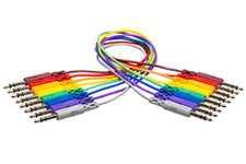 Hosa CSS-830 1/4 inch TRS to 1/4 inch TRS Balanced Patch Cables, 1 ft