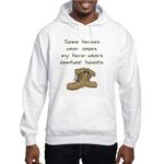 CafePress Some Heroes Wear Capes Hooded Sweatshirt Pullover Hoodie, Hooded Sweatshirt White