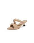 JW PEI Women's Sara Mule Heeled Sandals - Cane sugar