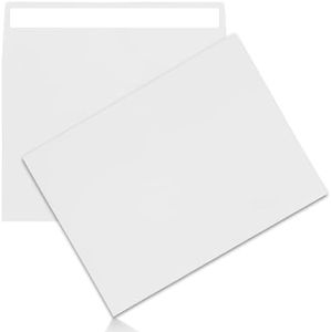100Packs A4 White Envelopes 4x 6 Inch Card Envelopes,Self Seal for Weddings, Greeting Cards，Mailing， Invitations, Photos, Postcards