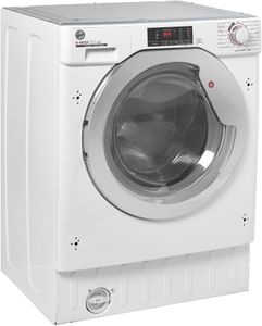 Hoover Integrated Washing Machine, 9kg 1400RPM – White/Chrome