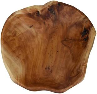 KIDYBELL Wooden bowl Creative Wood Bowl Root Carved Bowl Decorative Handmade Natural Wood Candy Serving Fruit Bowl(9"-10")