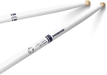 ProMark Drum Sticks - Scott Johnson Drumsticks - Drum Sticks Set - Wood Tip - Painted White Hickory Drumsticks - Consistent Weight and Pitch - 1 Pair