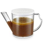 Lakeland Gravy Fat Skimmer Jug with Strainer 500ml – Divides Gravy from Fat Strainer Removes Lumps