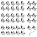 GETLITOOL 40PCS 3030 Aluminum Extrusion Profile Connector, Aluminum Extrusion Connector with T-Slot Nuts, Aluminum Extrusion Bracket Corner Bracket for Strut Profile 3D Printer, DIY Project