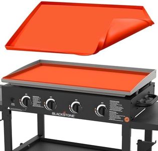 36" Silicone Griddle Cover Mat for Blackstone 36 Inch Griddle Accessories, All-Season Protection Against Dirt & Rust, Food Grade Silicone Grill Mat (Orange)