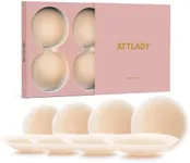 ATTLADY Nipple Covers No Show 4 Pai