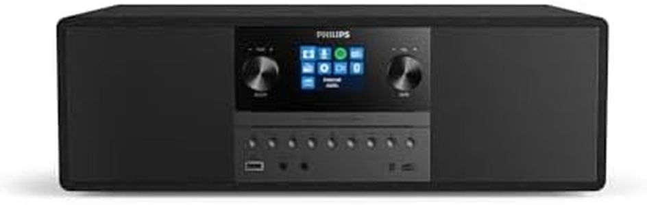 Philips M6805/10 Micro Music System with Bluetooth (HiFi System, Internet Radio DAB+/FM, USB, Spotify Connect, CD, MP3-CD, 50 W, All-in-One Micro System, Digital Sound Control) – 2020/2021 Model