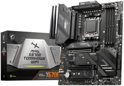 MSI MAG X670E Tomahawk WiFi Gaming Motherboard (AMD Ryzen 9000/8000/7000 Series Processors, AM5, DDR5, PCIe 5.0, SATA 6Gb/s, M.2, USB 3.2 Gen 2, Wi-Fi 6E, Bluetooth 5.3, 2.5Gbps LAN, HDMI/DP, ATX)