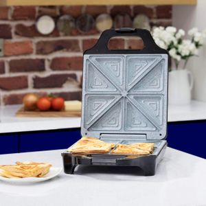 Tower 4-Slice Sandwich Maker – Non-Stick, Easy Clean