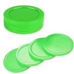 4-Pack 3.25-Inch Air Hockey Pucks - Professional, Durable Pucks for Large Tables - Compatible with Standard Pushers and Goals - Best Air Hockey Accessories for Fun and Entertainment by INSCOOL(Green)