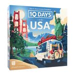 10 Days in The USA | Family Road Trip Board Game for All Ages | Designed by Alan Moon - Designer of Ticket to Ride | 2-4 Players | 30 Min | Ages 8 and Up