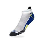 TEGO - Socks - Ankle - Ultralight Nylon - Small (1 Pack) - White Volt-Sports, fitness, Running, Exercise, Thick Good Grip, for men, women