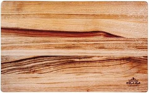 Orana Camphor Laurel Edge Grain Made in Australia Anti-Bacterial Handmade Chopping Cutting Board… (Edge 50x31cm)