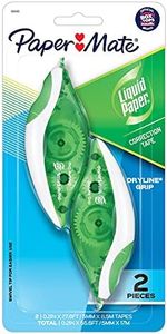 Paper Mate Liquid Paper DryLine Grip Correction White Tape, 2 Count