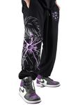 ComicSense.xyz Unisex Jujutsu Kaisen Anime Joggers for Men and Women, Hollow Purple Printed Anime Baggy Fit Track Pants - X-Large