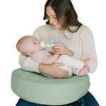 Dr. Brown’s Feeding & Nursing Lap Support Pillow with Cover, Premium Memory Foam, Responsive Firm Support Green